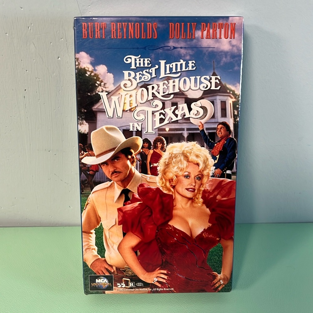 Universal VHS Tape Movie, The Best Little Whorehouse in Texas, Dolly Parton, NEW
